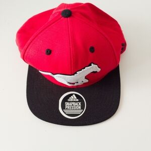 Calgary Stampeders Adidas SnapBack Hat Flat Brim Ballcap CFL Stamps